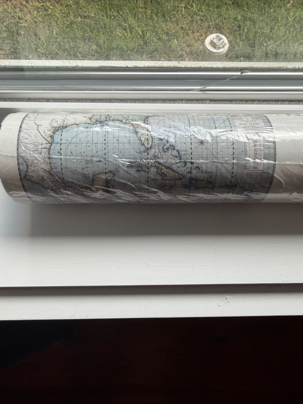Pottery Barn - West Indies Map - Wall Mural - Wallpaper Roll - Prepasted - NEW